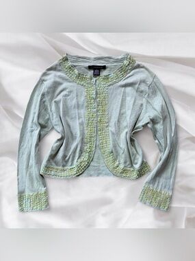 Y2K Green Sequin Top
